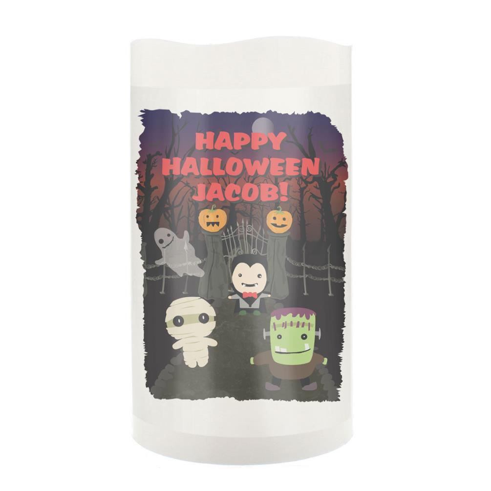 Personalised Halloween LED Candle £13.49